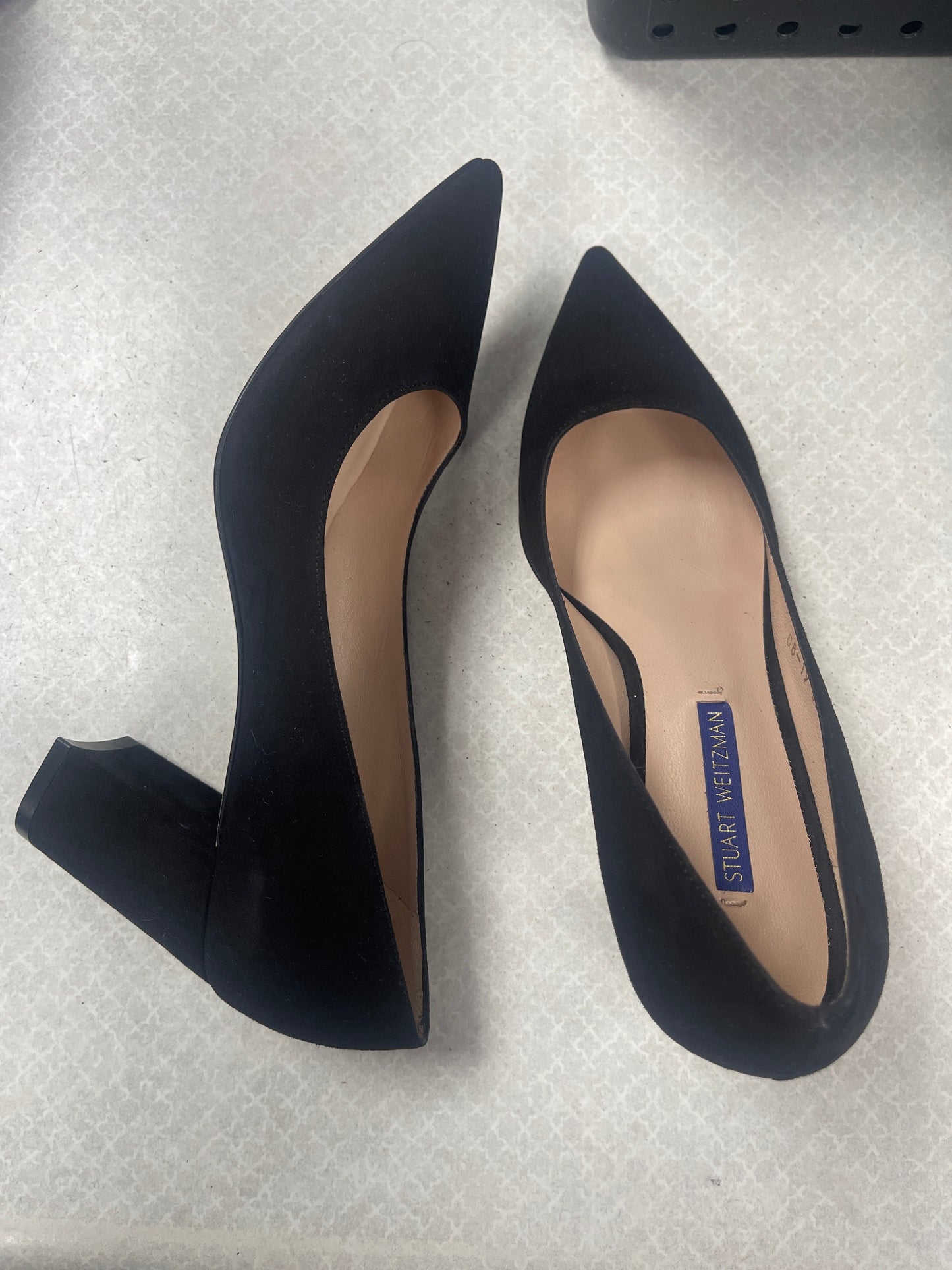Shoes Designer By Stuart Weitzman In Black, Size:7.5