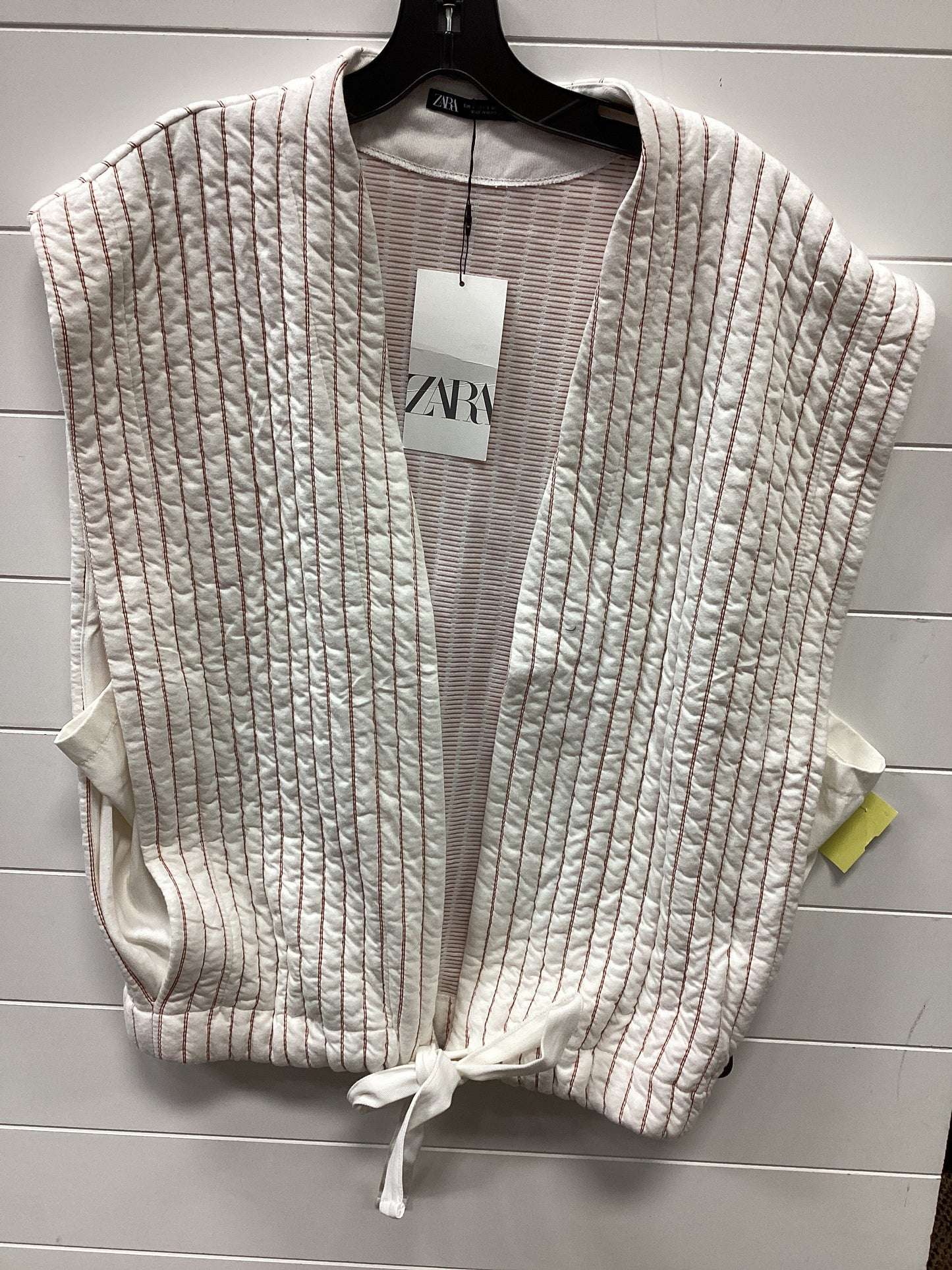 Vest Puffer & Quilted By Zara In Cream, Size:S