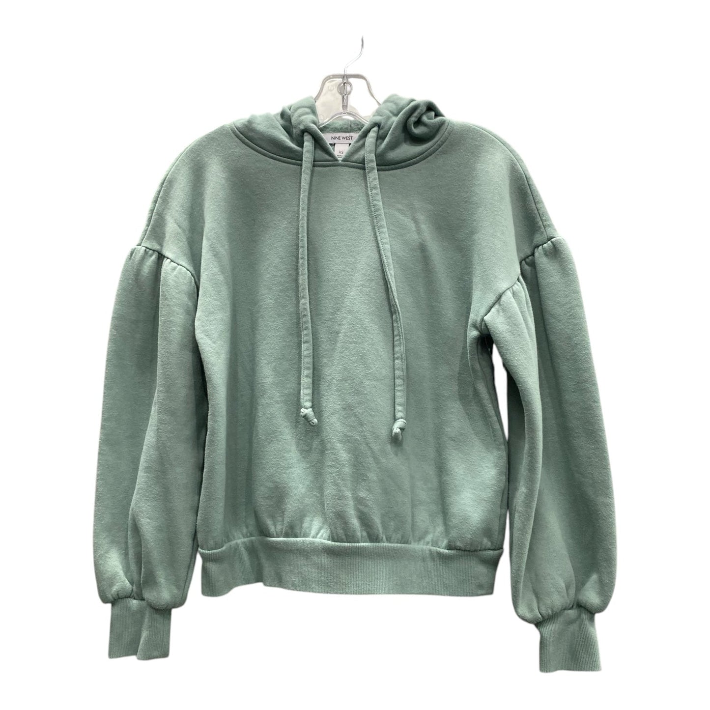 Sweatshirt Hoodie By Nine West In Green, Size:Xs