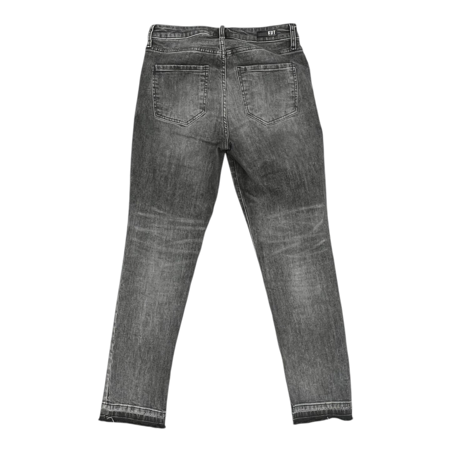 Jeans Straight By Kut In Black Denim, Size:2L