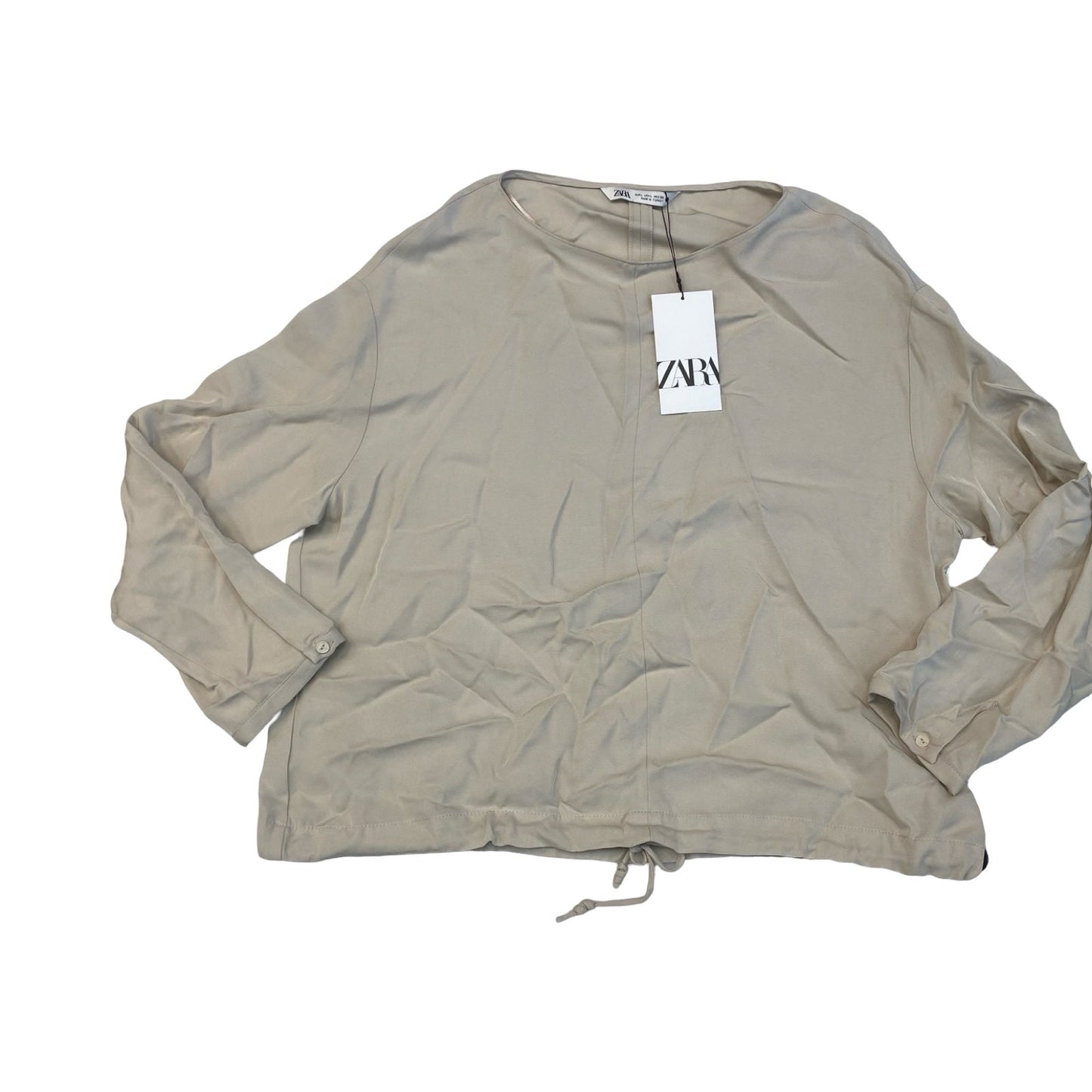 Top Ls By Zara In Cream, Size:L