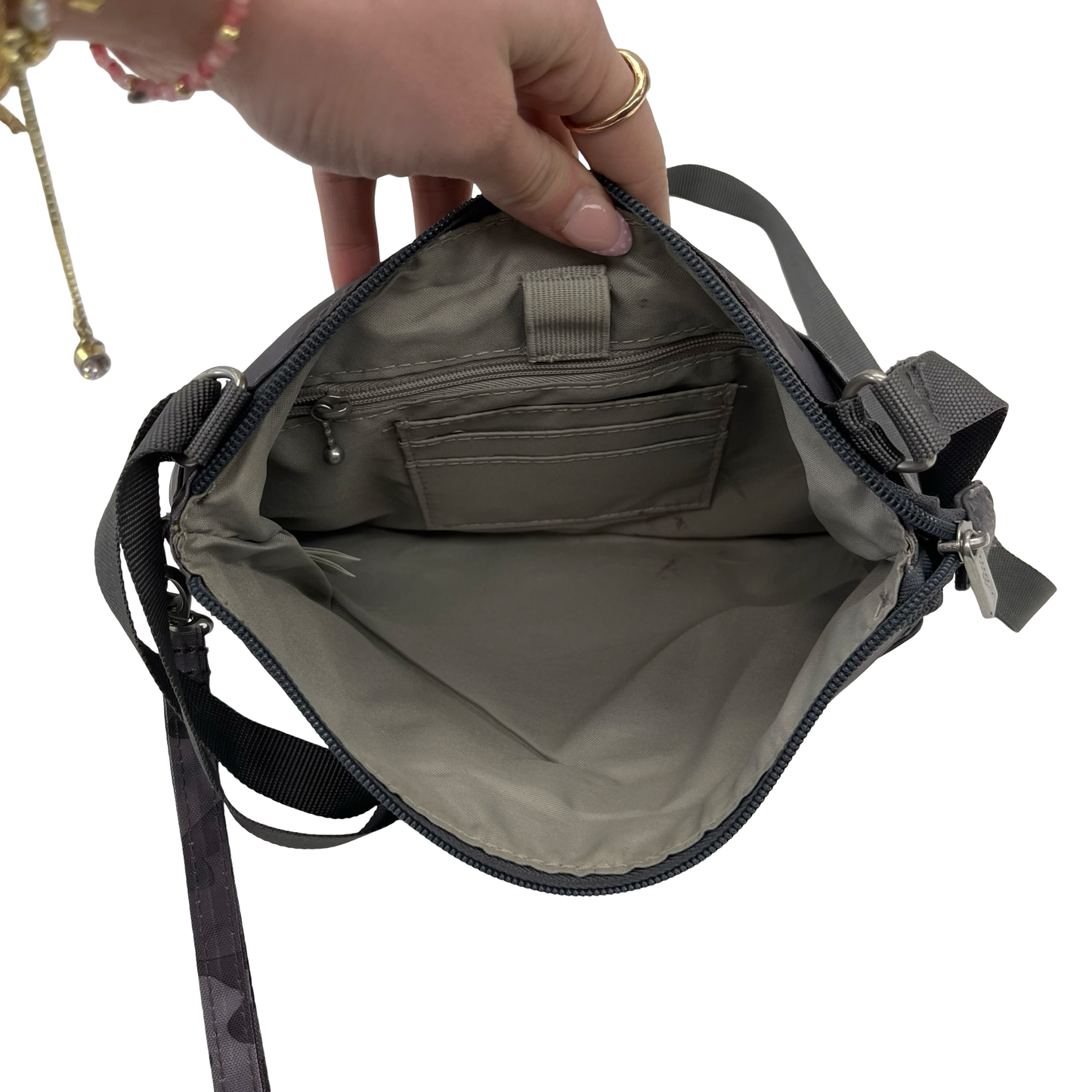 Crossbody By Baggallini In Grey, Size:Small