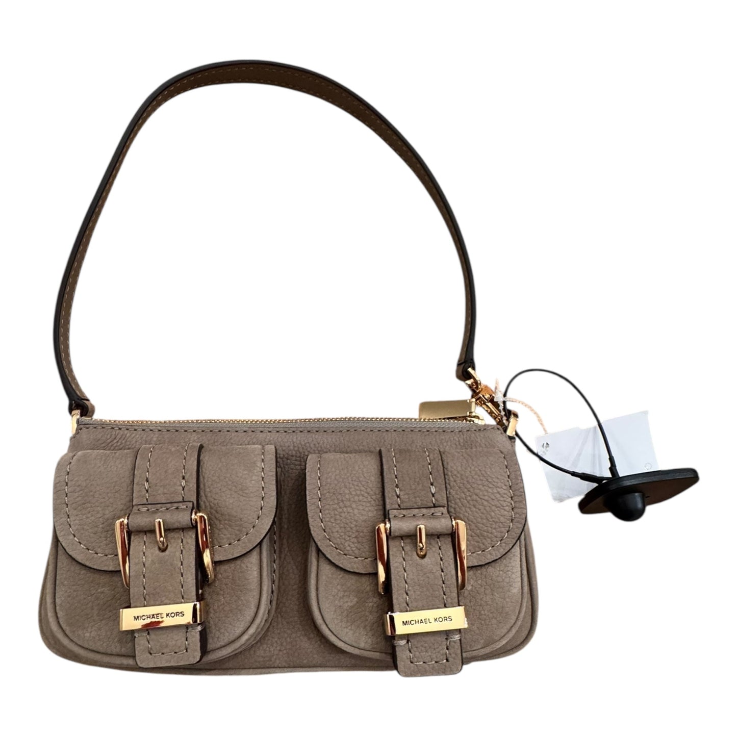 Handbag Designer By Michael Kors In Taupe, Size: Extra Small