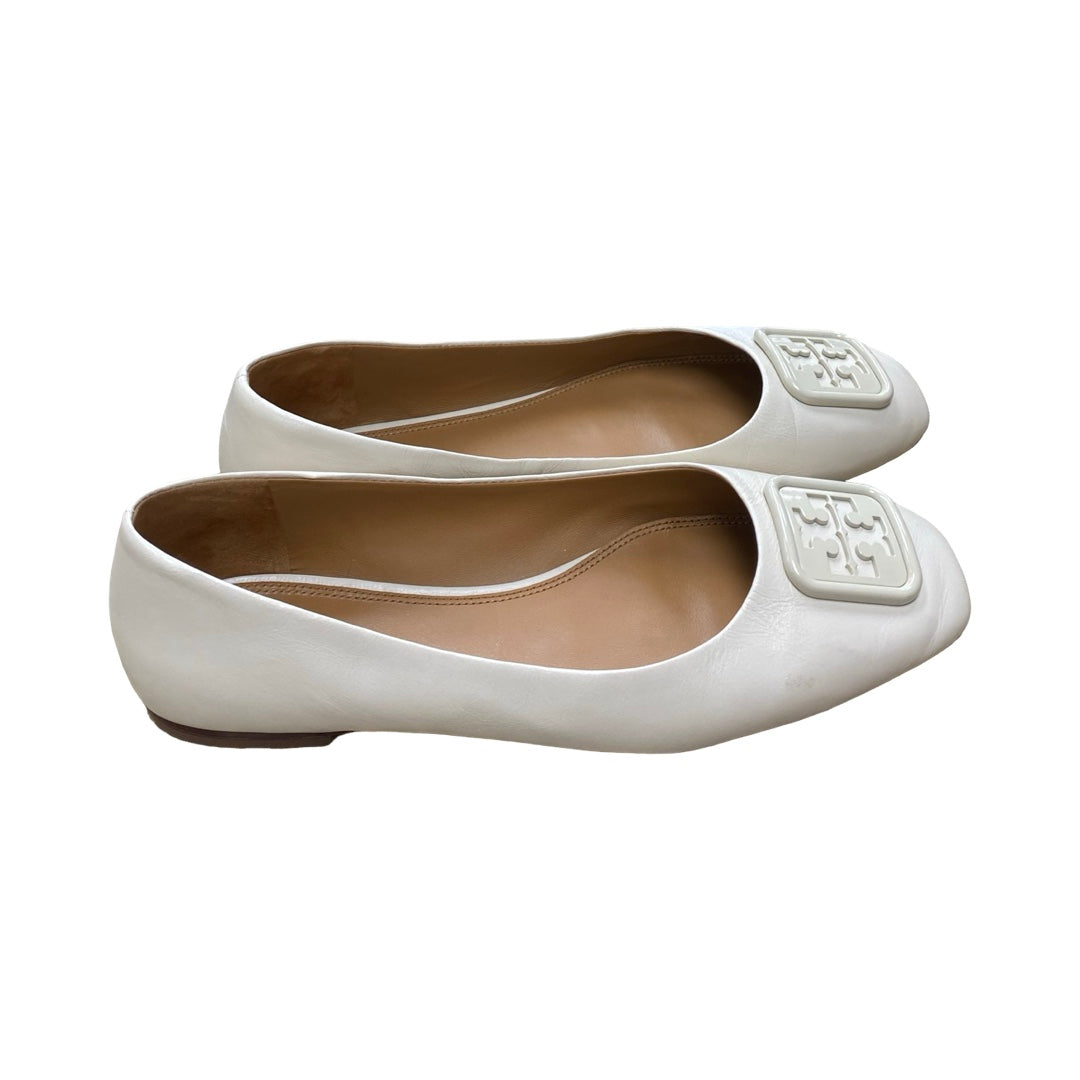 Shoes Designer By Tory Burch In Ivory, Size:10