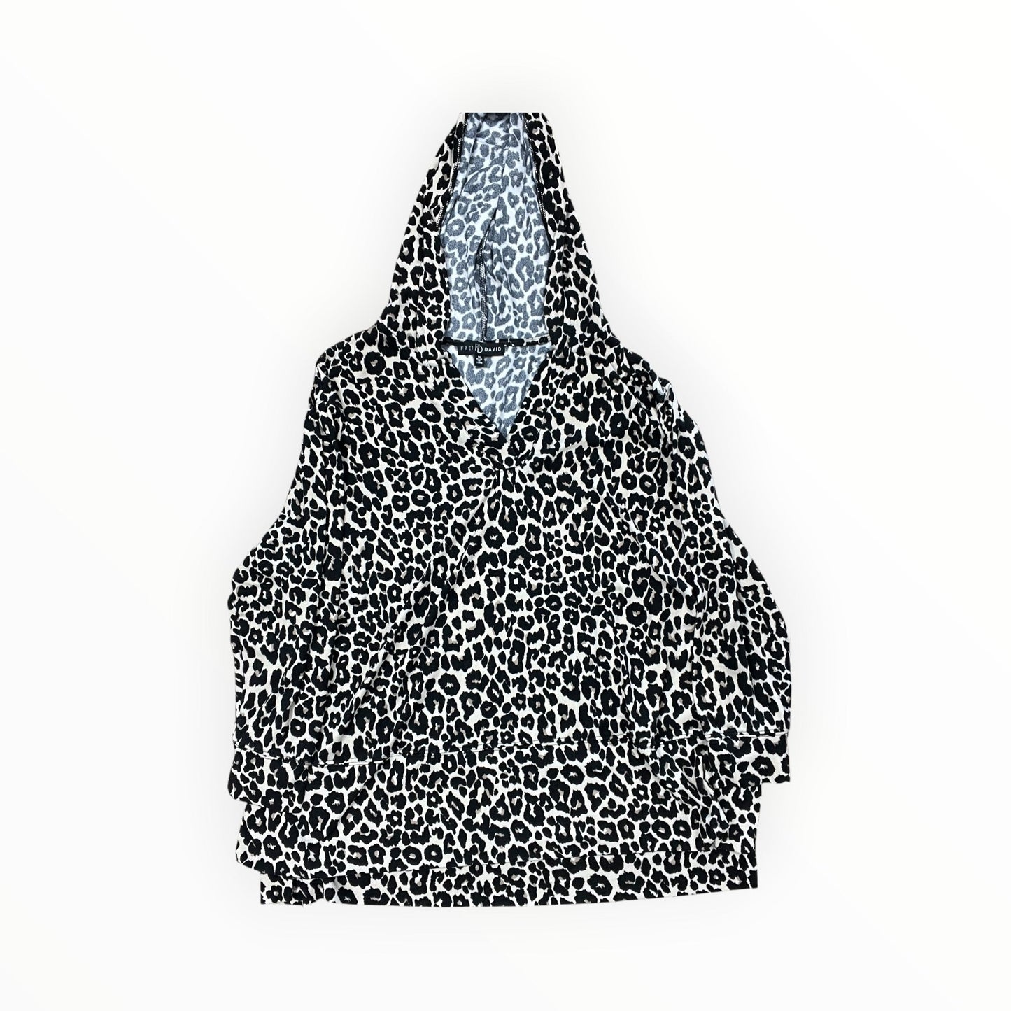 Top Ls By Fred David In Animal Print, Size:1X