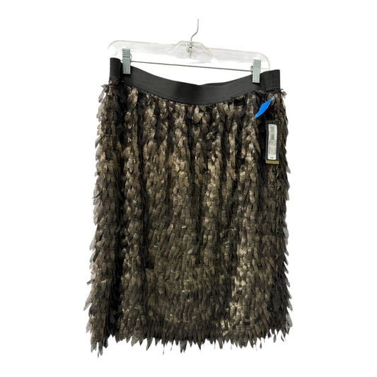 Skirt Mini & Short By Worthington In Black & Gold, Size:12