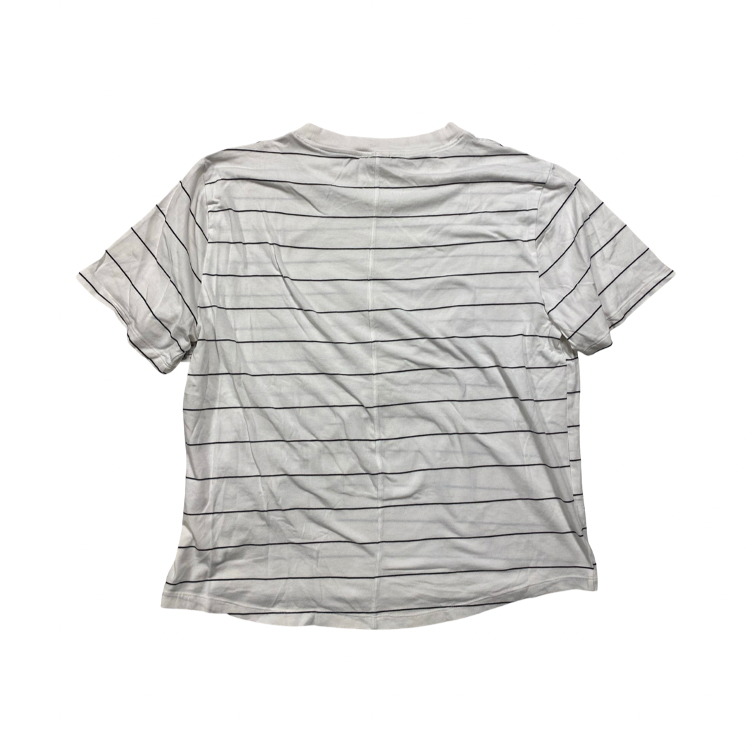 Athletic Top Ss By Calia In Striped Pattern, Size:L