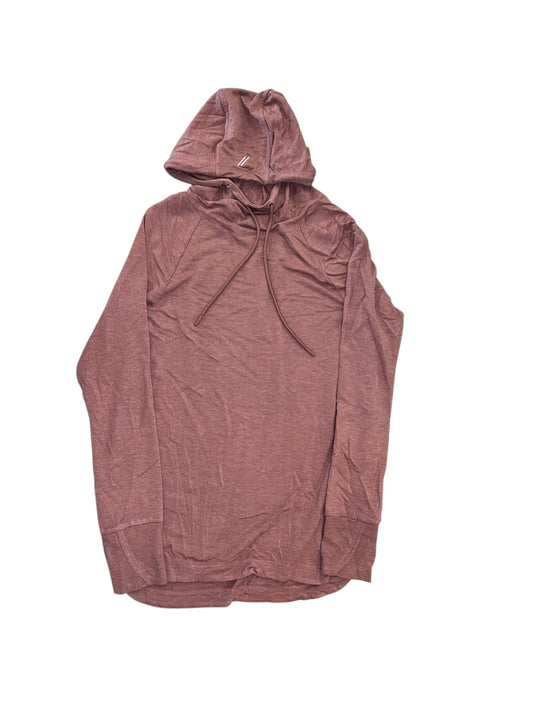 Athletic Top Ls Hoodie By Recreations In Pink, Size:M