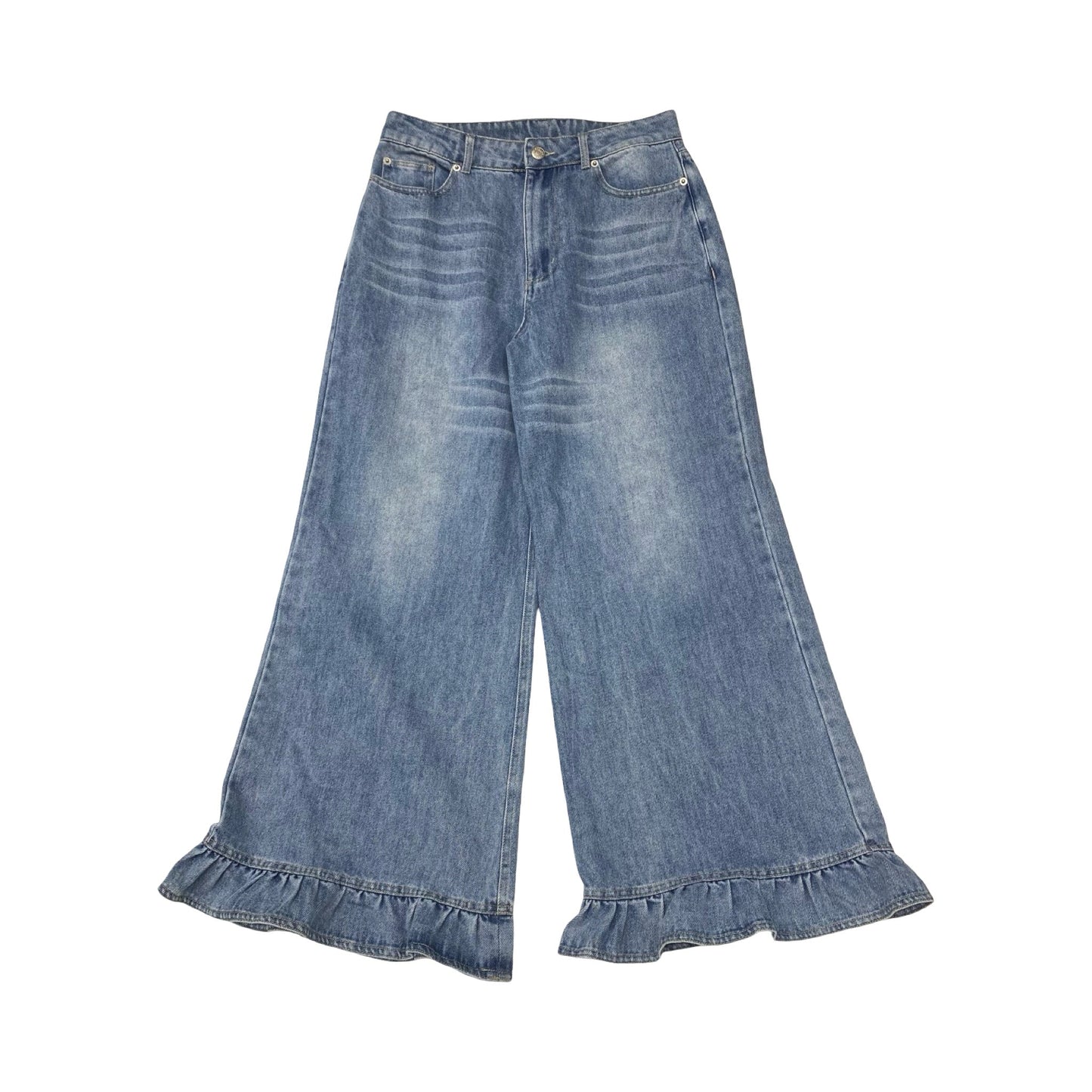 Jeans Wide Leg By Ee Some In Blue, Size:S