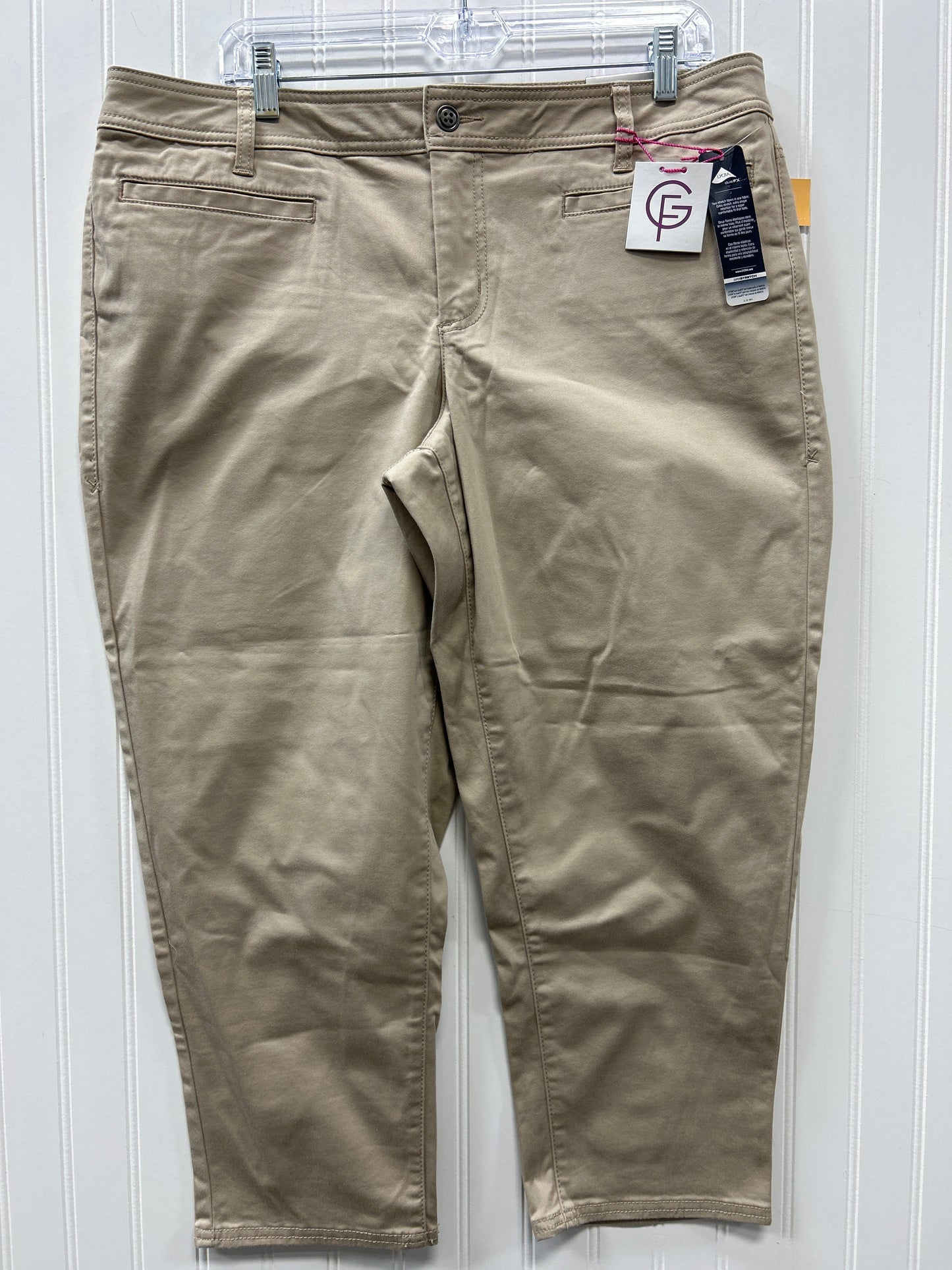 Capris By Lane Bryant In Tan, Size:16 NWT