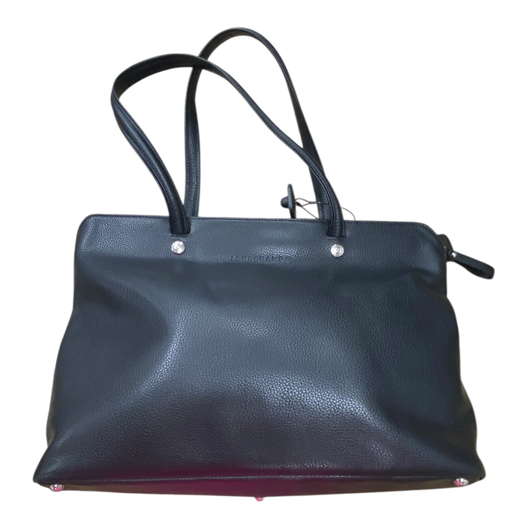 Handbag Designer By Longchamp In Black, Size:Large