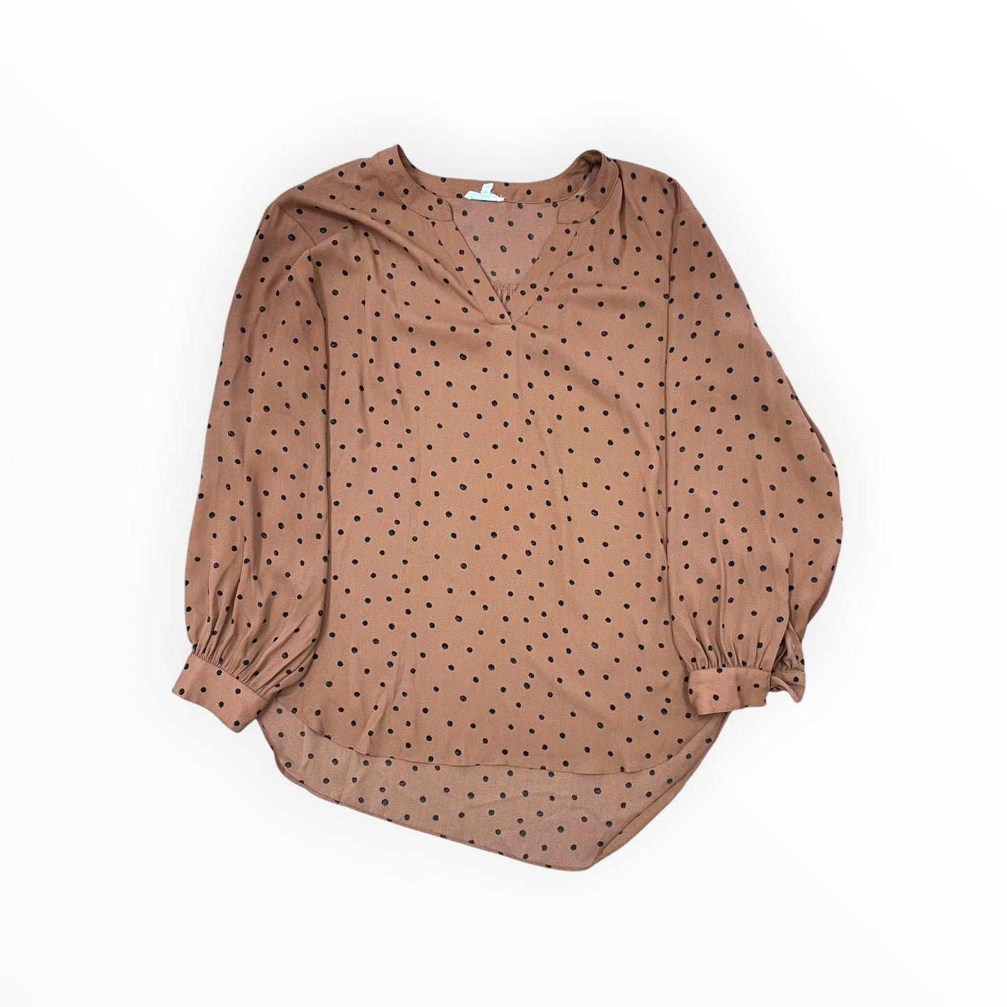 Top Ls By Maurices In Brown, Size:1X