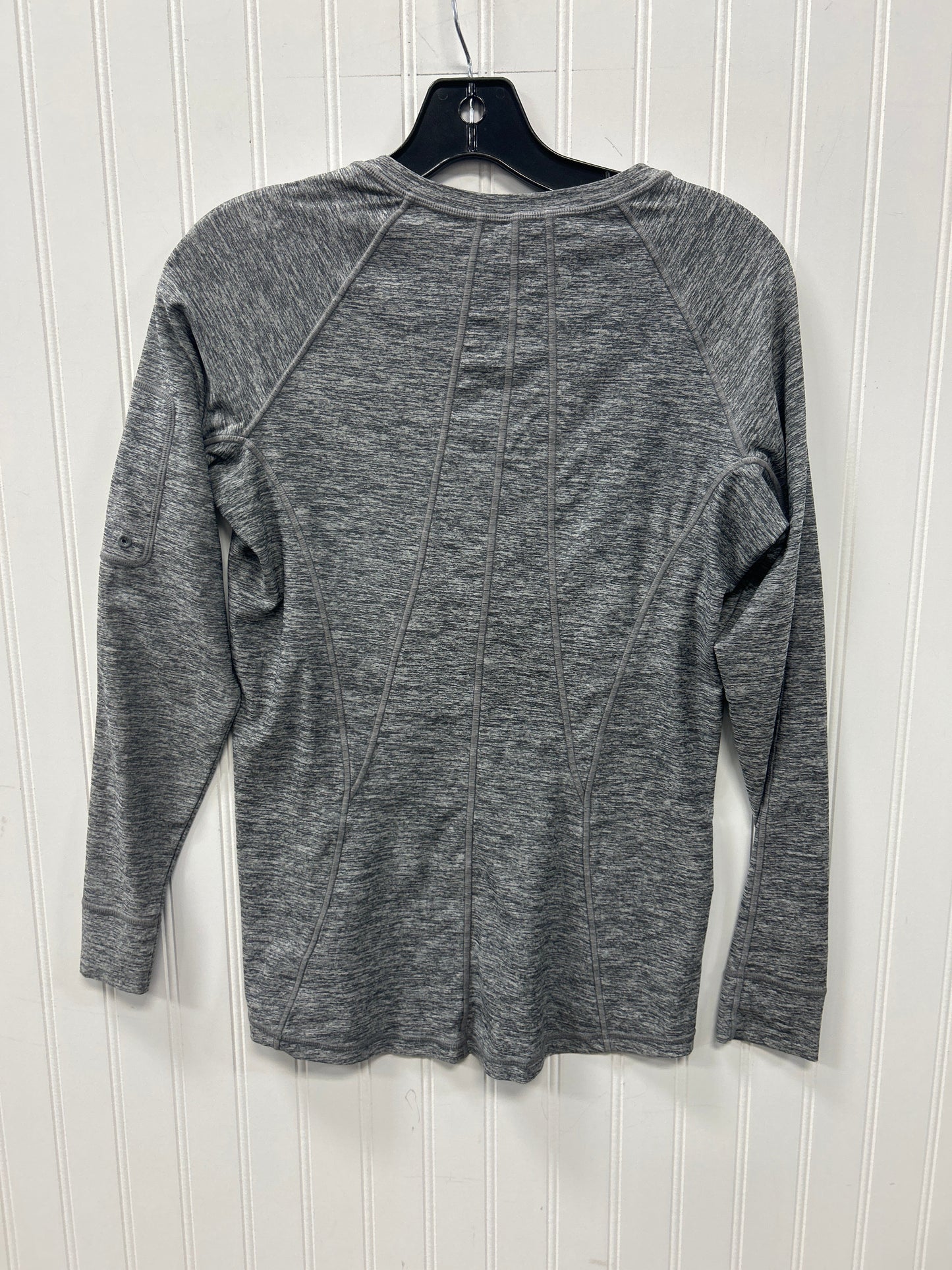 Athletic Top Ls Collar By Athleta In Grey, Size:S