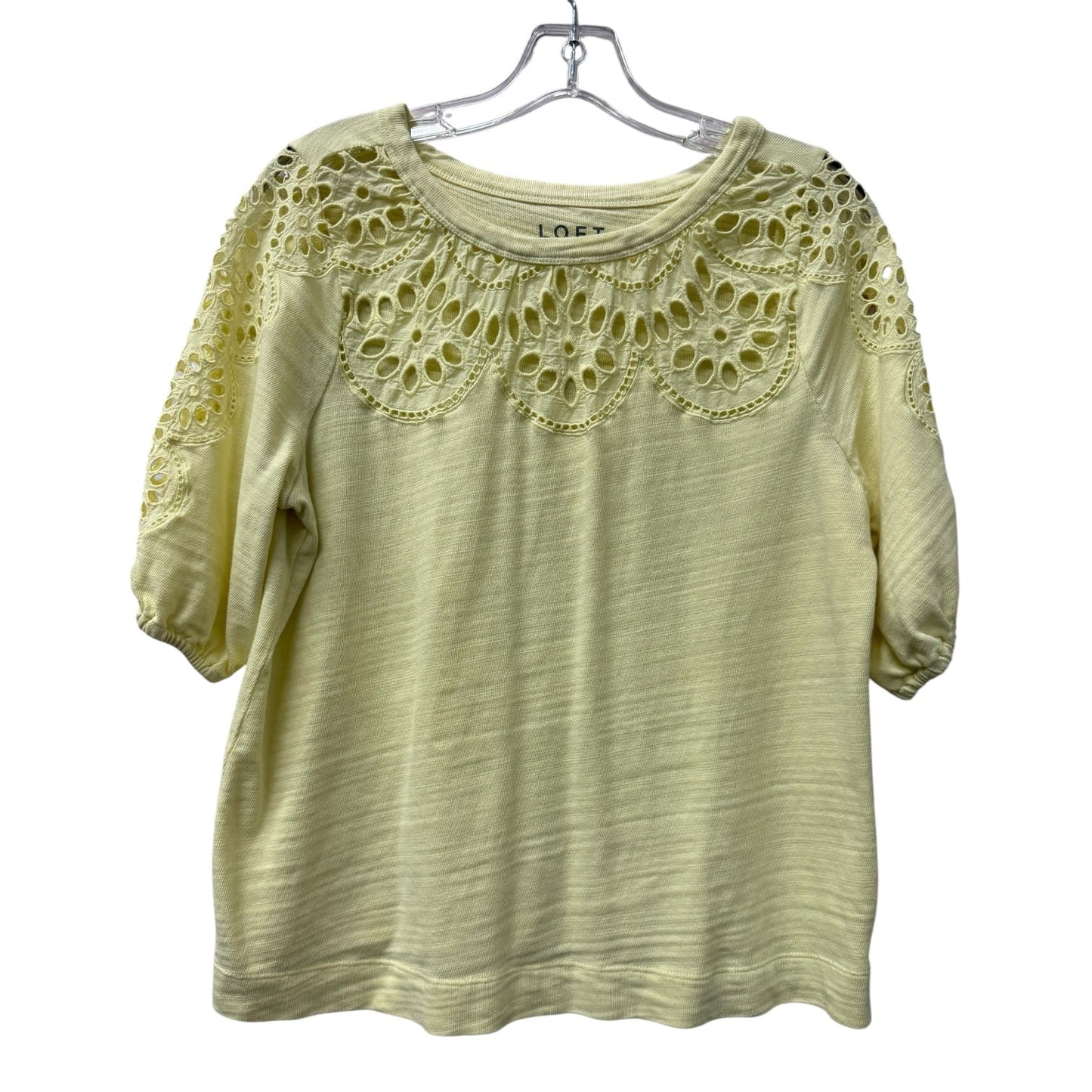Top Ss By Loft In Yellow, Size:S
