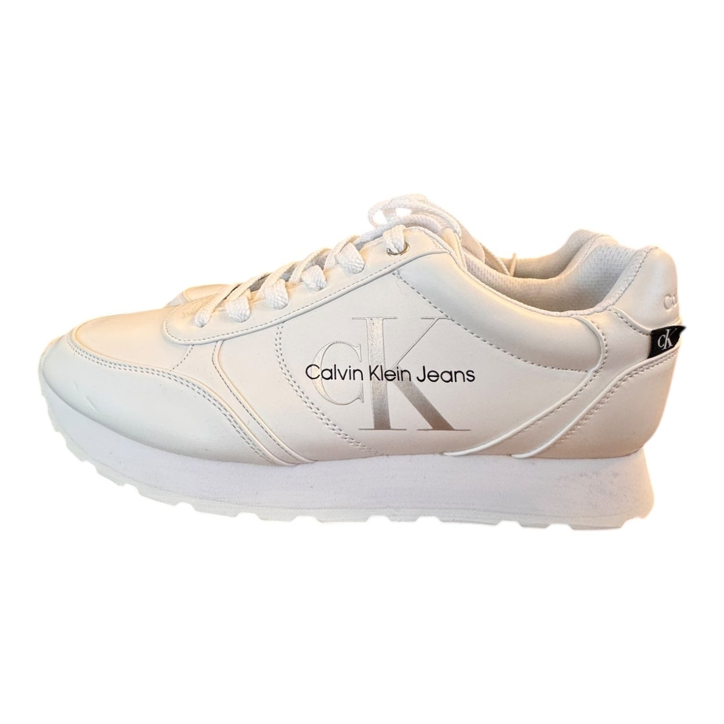 Shoes Sneakers By Calvin Klein In White, Size:10