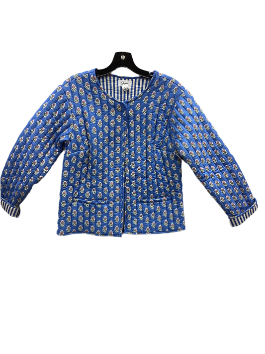 Jacket Puffer & Quilted By Japna In Blue, Size:M