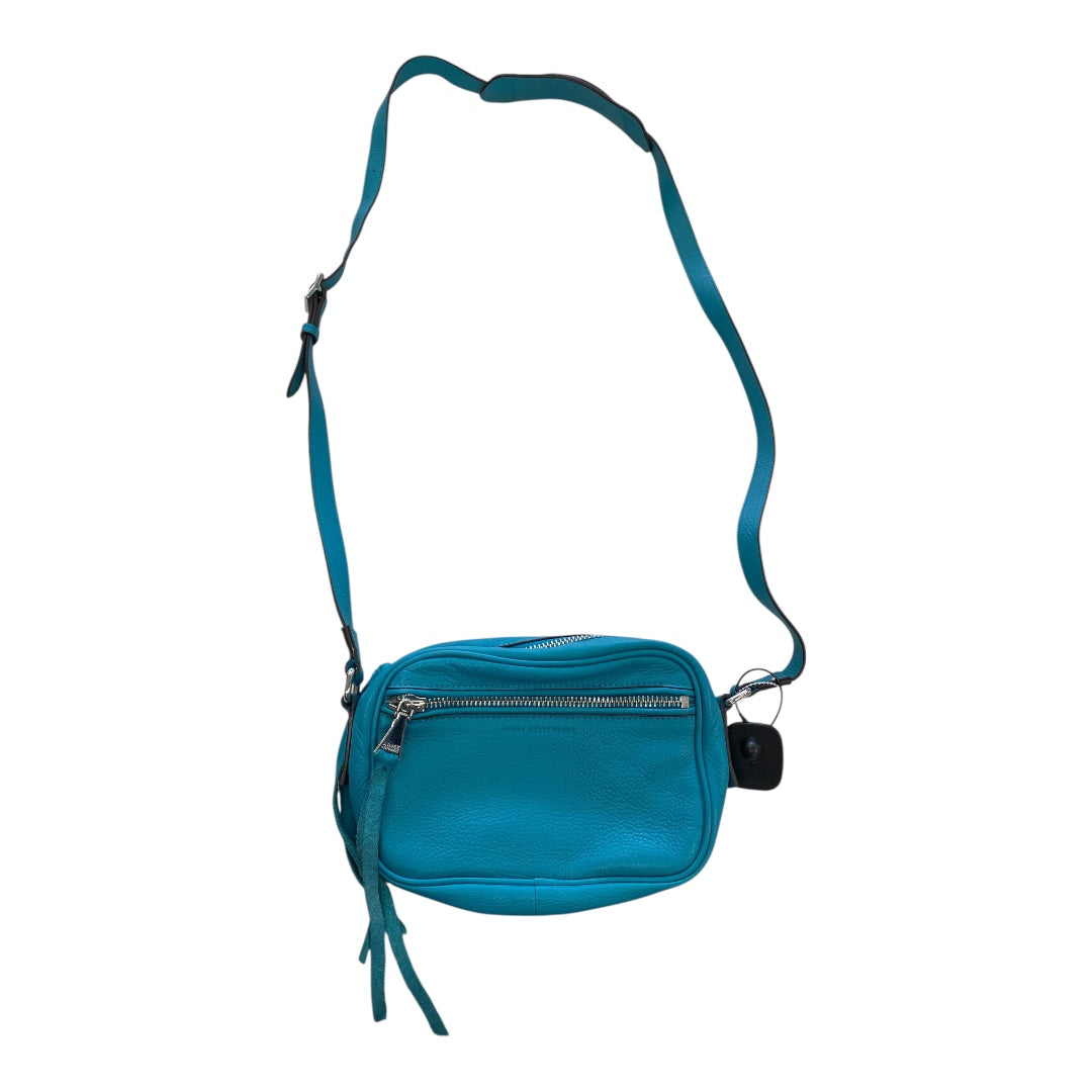 Handbag Leather By Aimee Kestenberg In Teal, Size:Medium