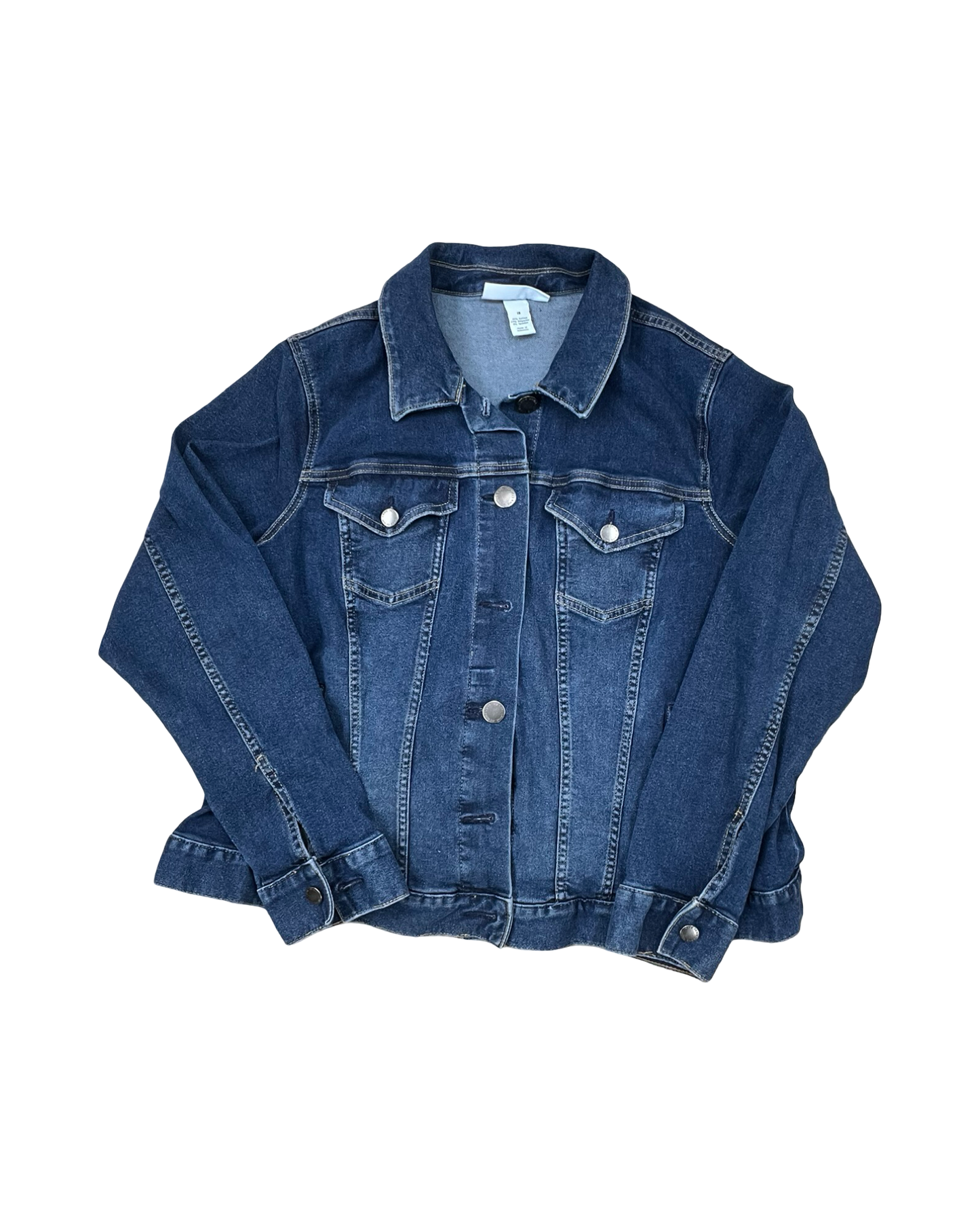 Jacket Denim By Lane Bryant In Blue Denim, Size:1X