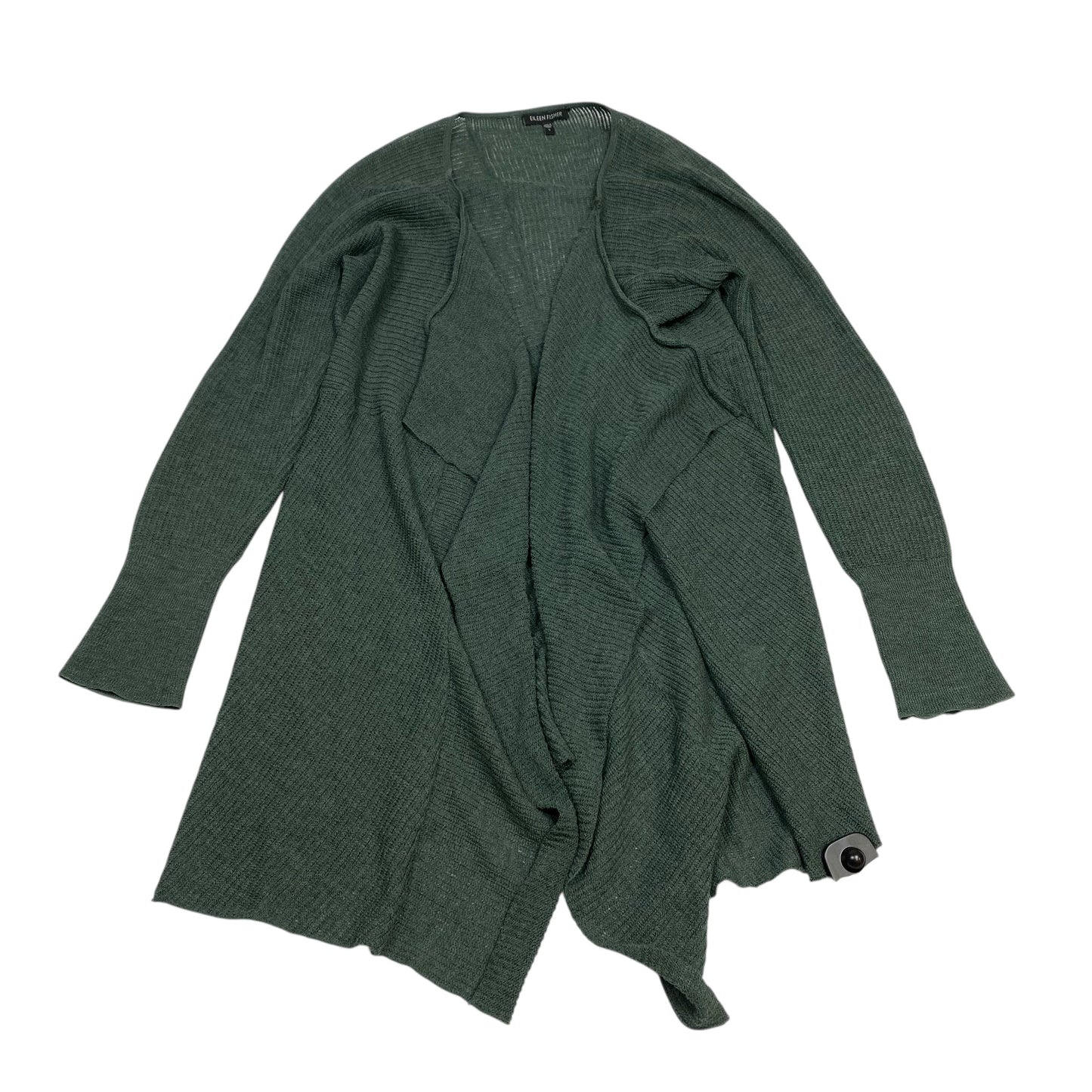 Cardigan By Eileen Fisher In Green, Size:S
