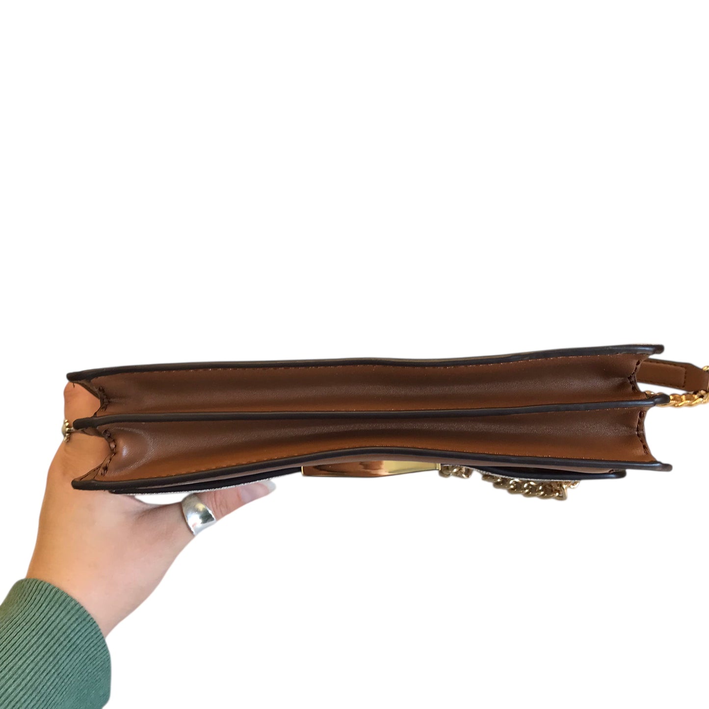 Crossbody Designer By Michael Kors In White, Size:Small