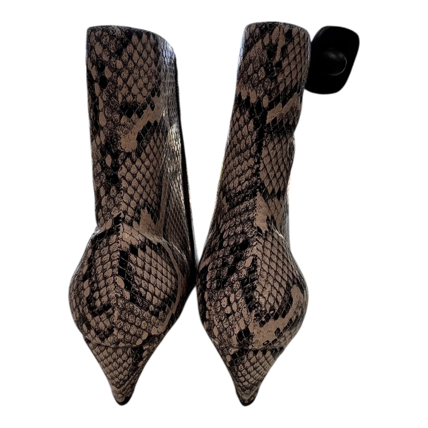 Boots Ankle Heels By Msonlydn In Animal Print, Size:7.5
