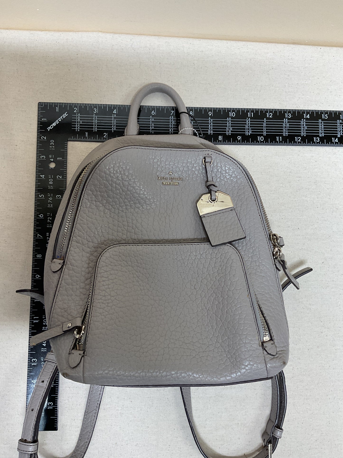 Backpack Designer By Kate Spade In Grey, Size:Medium
