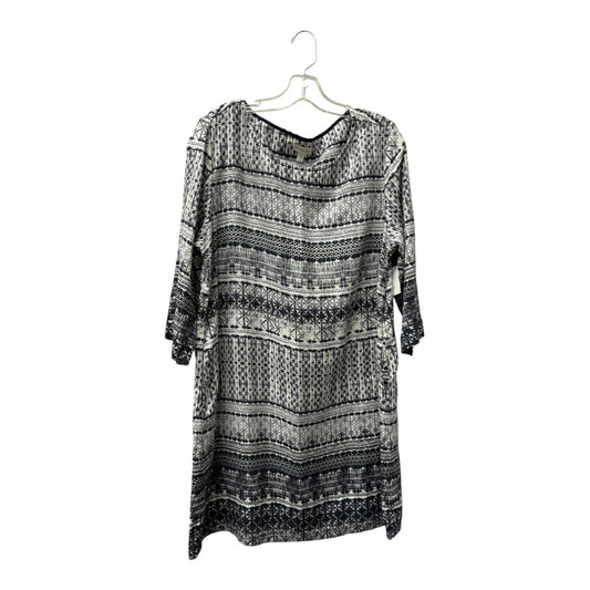 Dress Casual Midi By Garnet Hill In Purple, Size:L