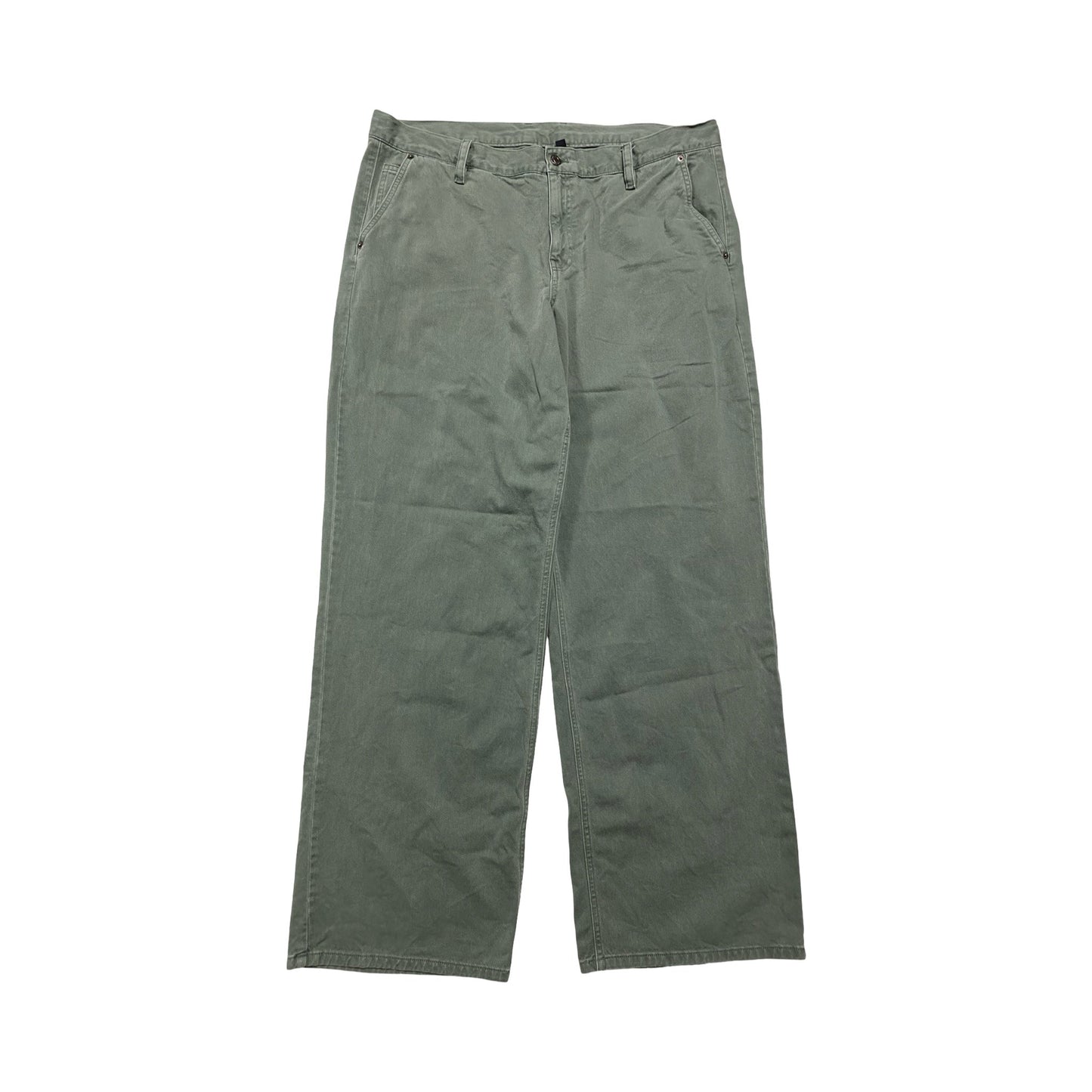Pants Wide Leg By Gap In Green, Size:18