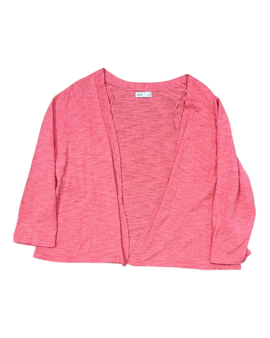 Cardigan By Croft And Barrow In Orange, Size:1X