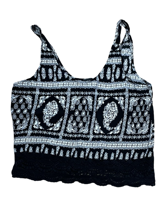 Top Ss By Forever 21 In Black & White, Size:S