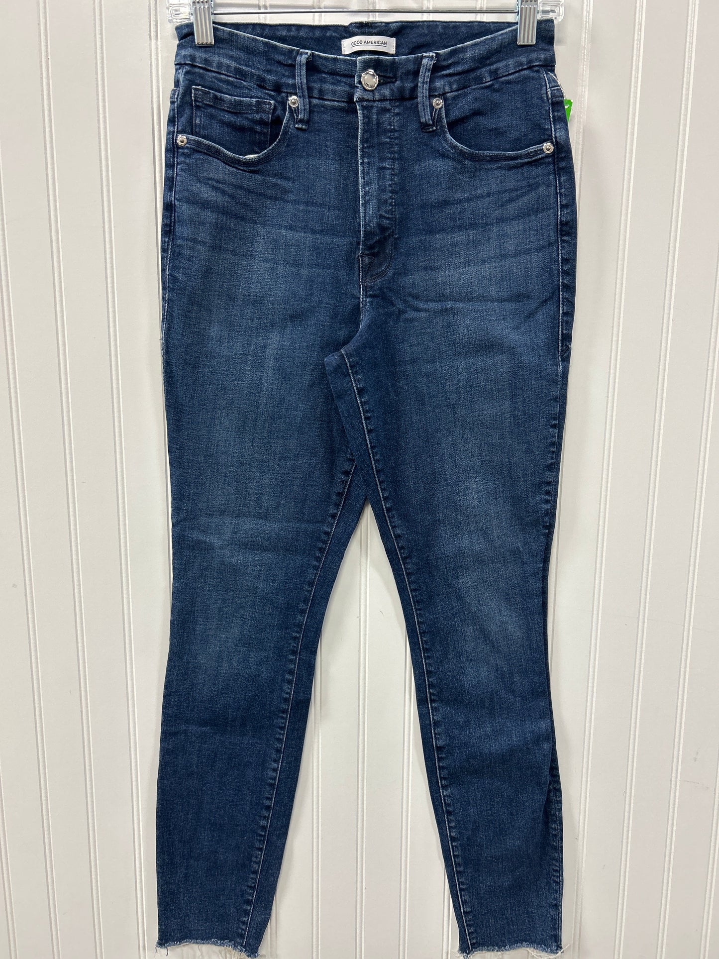 Jeans Skinny By Good American In Blue Denim, Size:8