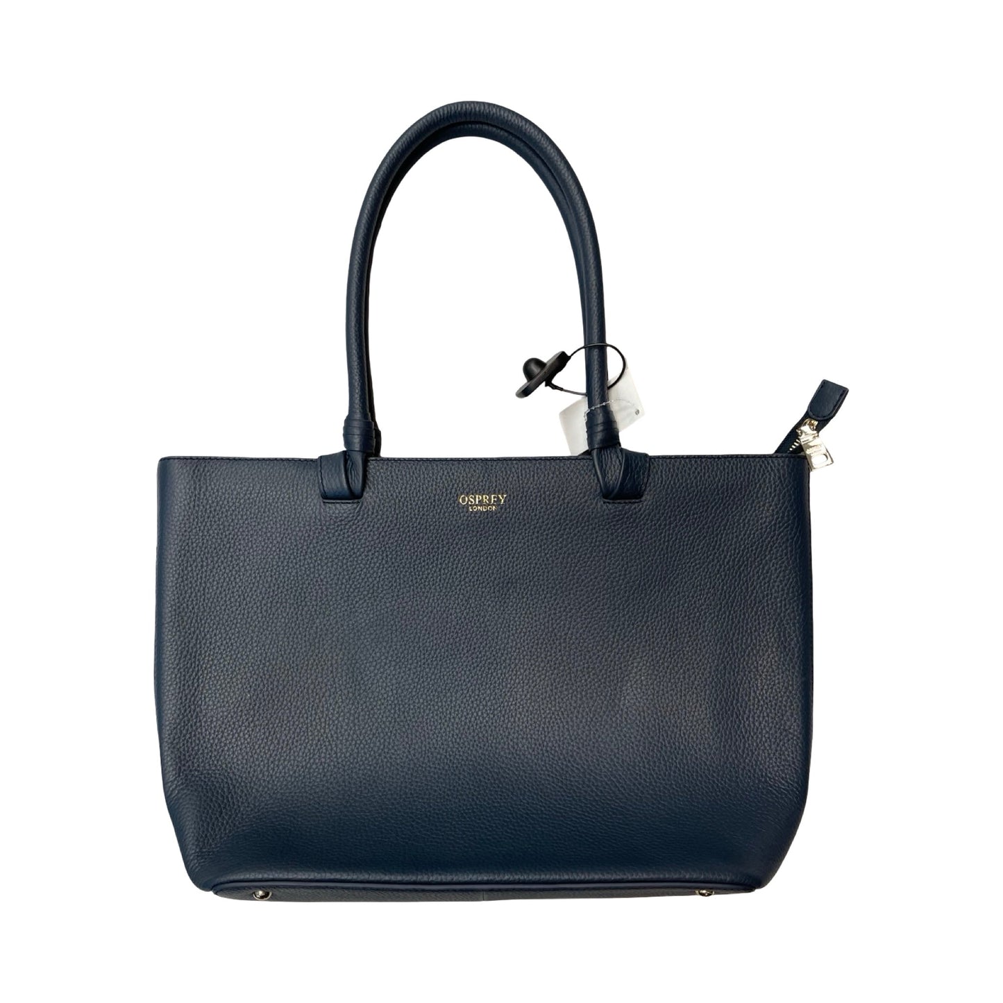 Handbag Leather By Cmc In Navy, Size:Large