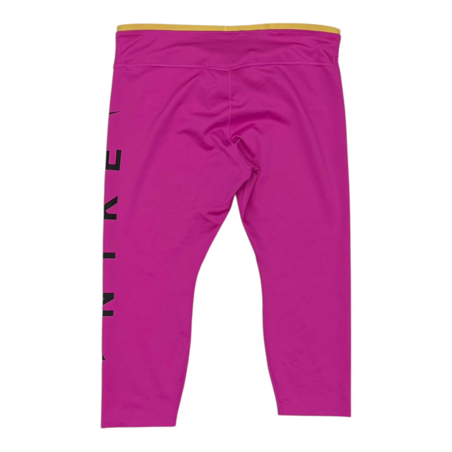 Athletic Leggings Capris By Nike Apparel In Pink, Size:2X