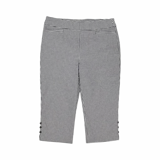 Pants Cropped By Chicos In Black & White, Size:8