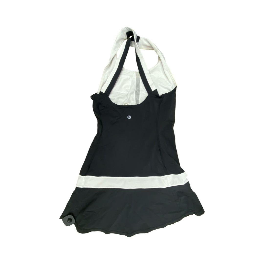 Athletic Dress By Lululemon In Black & White, Size:4