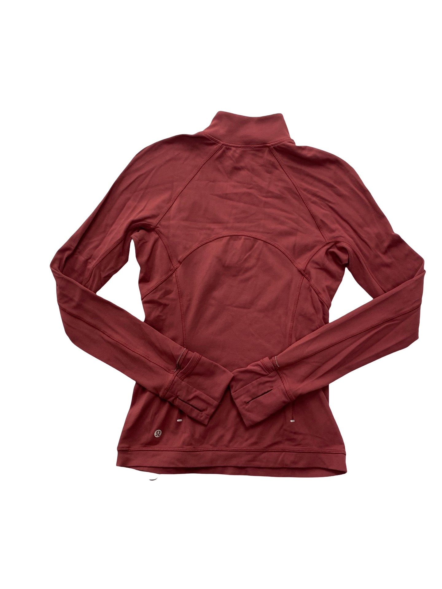 Athletic Top Ls Collar By Lululemon In Mauve, Size:4