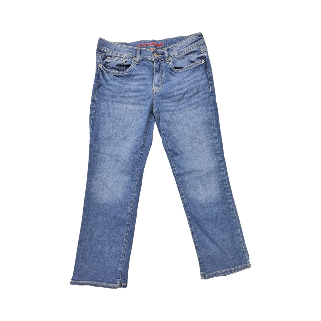 Jeans Straight By Lucky Brand In Blue, Size:8