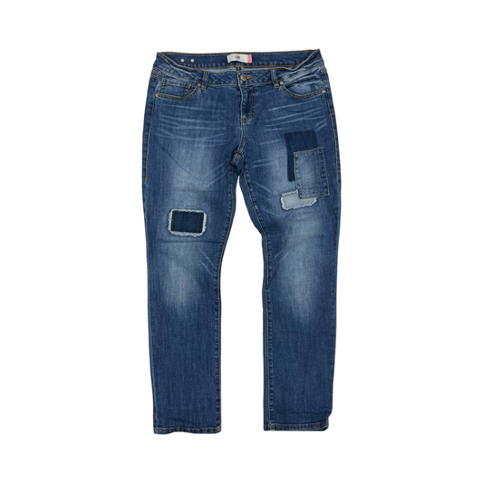 Jeans Boyfriend By Cabi In Blue Denim, Size:10