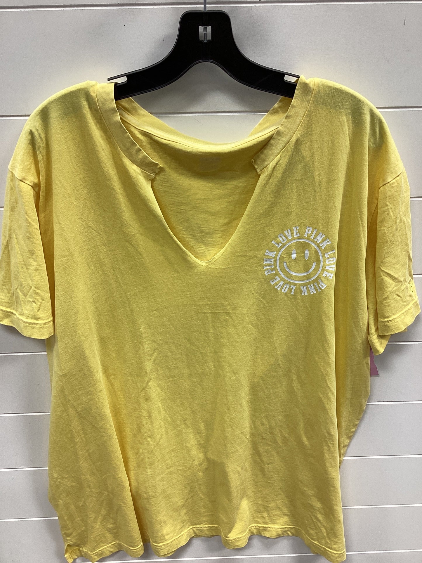 Top Ss By Pink In Yellow, Size:1X