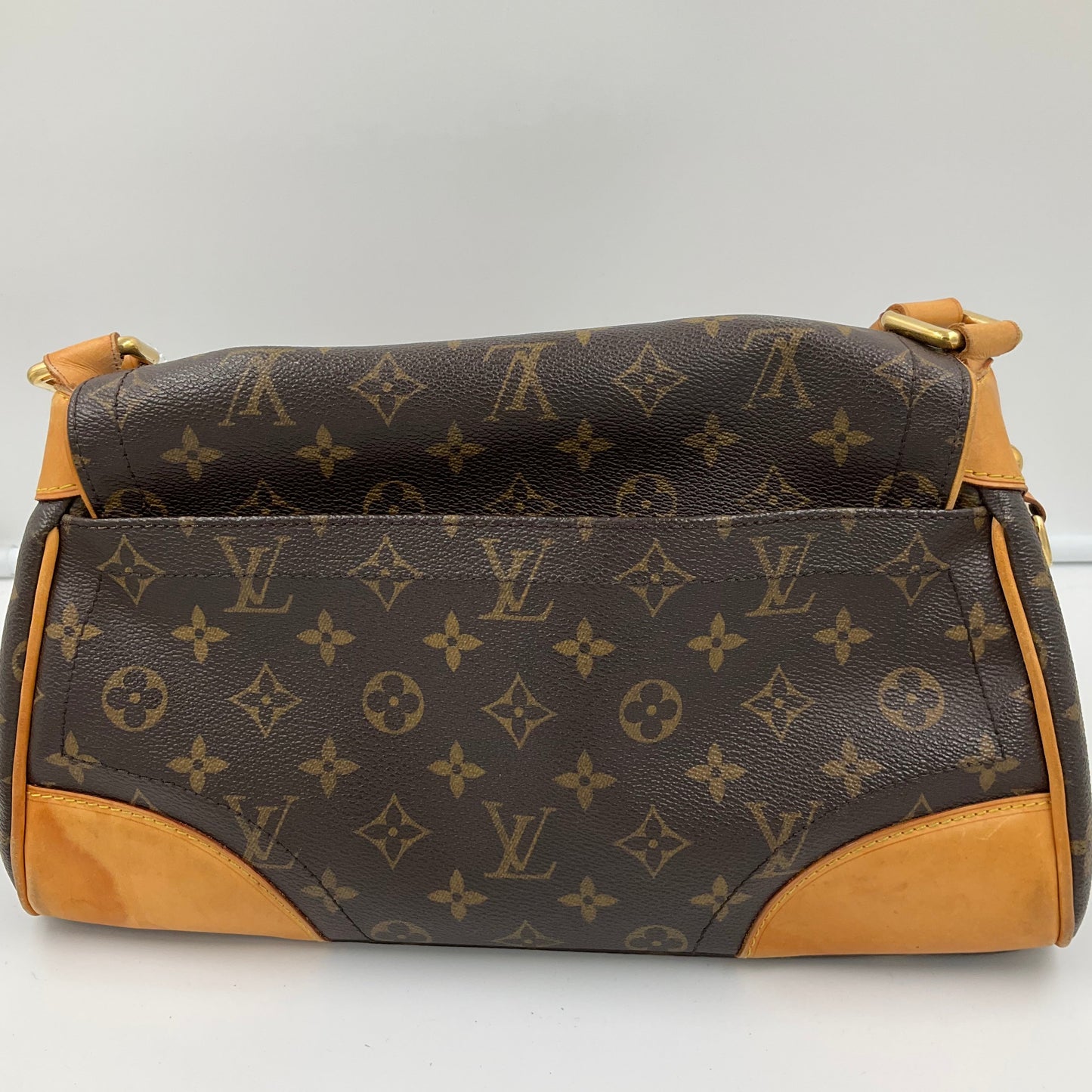 Handbag Luxury Designer By Louis Vuitton In Brown, Size:Medium
