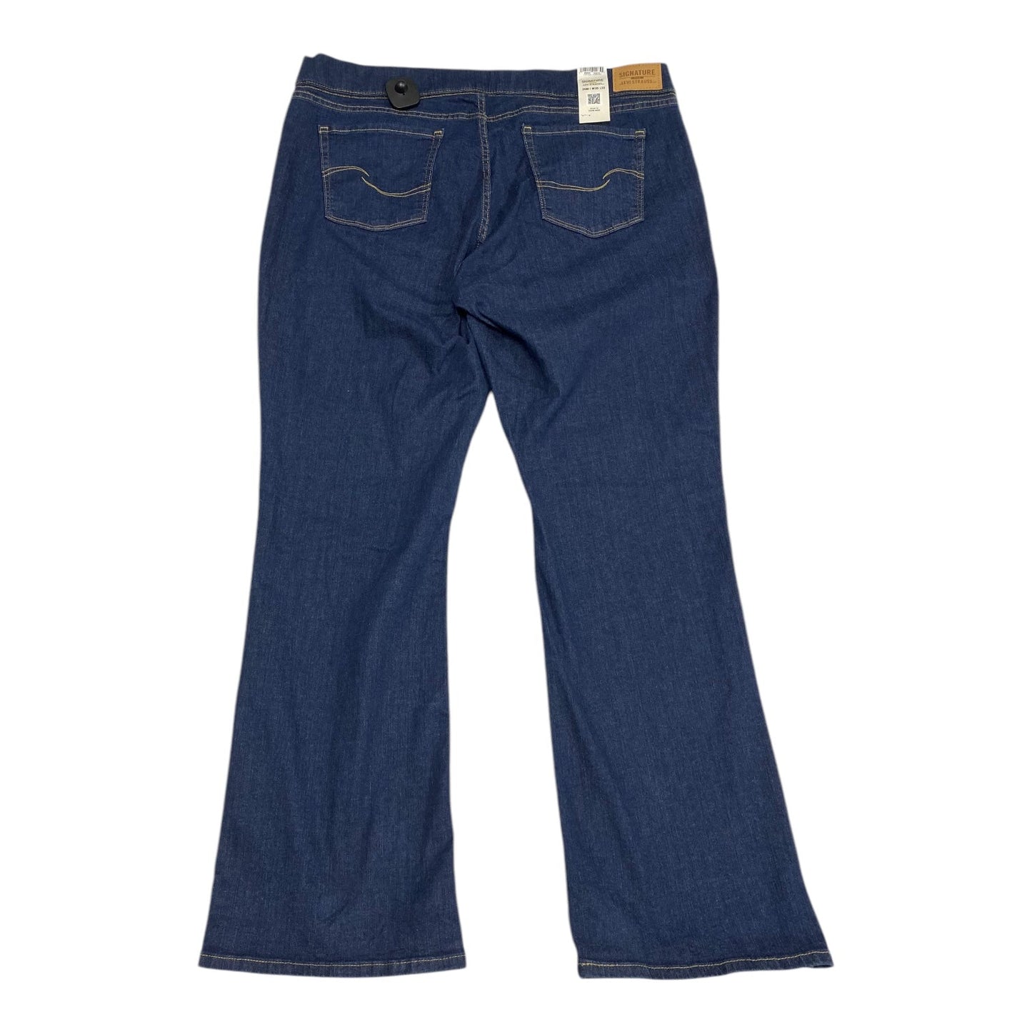 Jeans Boot Cut By Levis In Blue Denim, Size:20