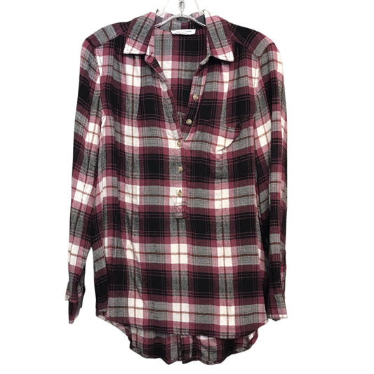 Top Ls By Beachlunchlounge In Plaid Pattern, Size:M