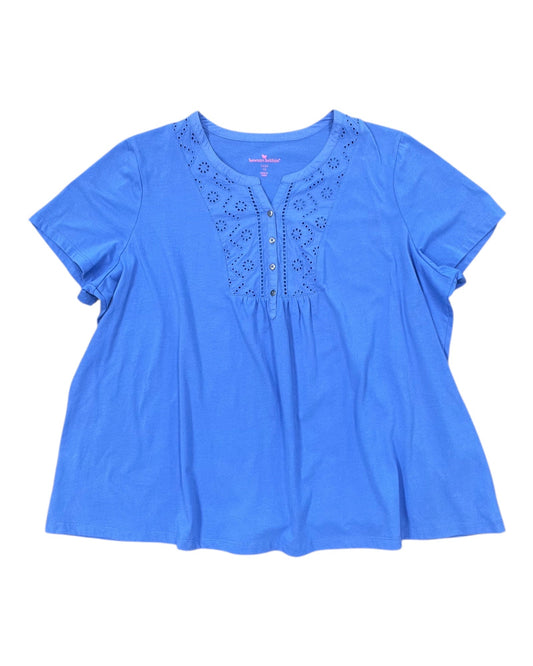 Top Cami By Woman Within In Blue, Size:3X