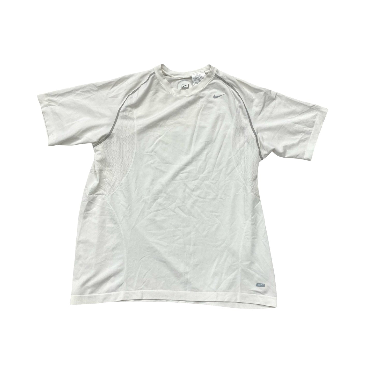 Athletic Top Ss By Nike In White, Size:L