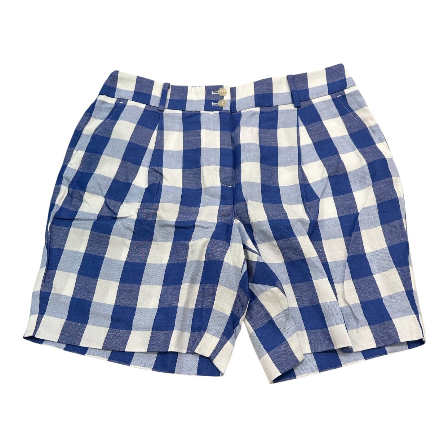 Shorts By Talbots In Checkered Pattern, Size:12P