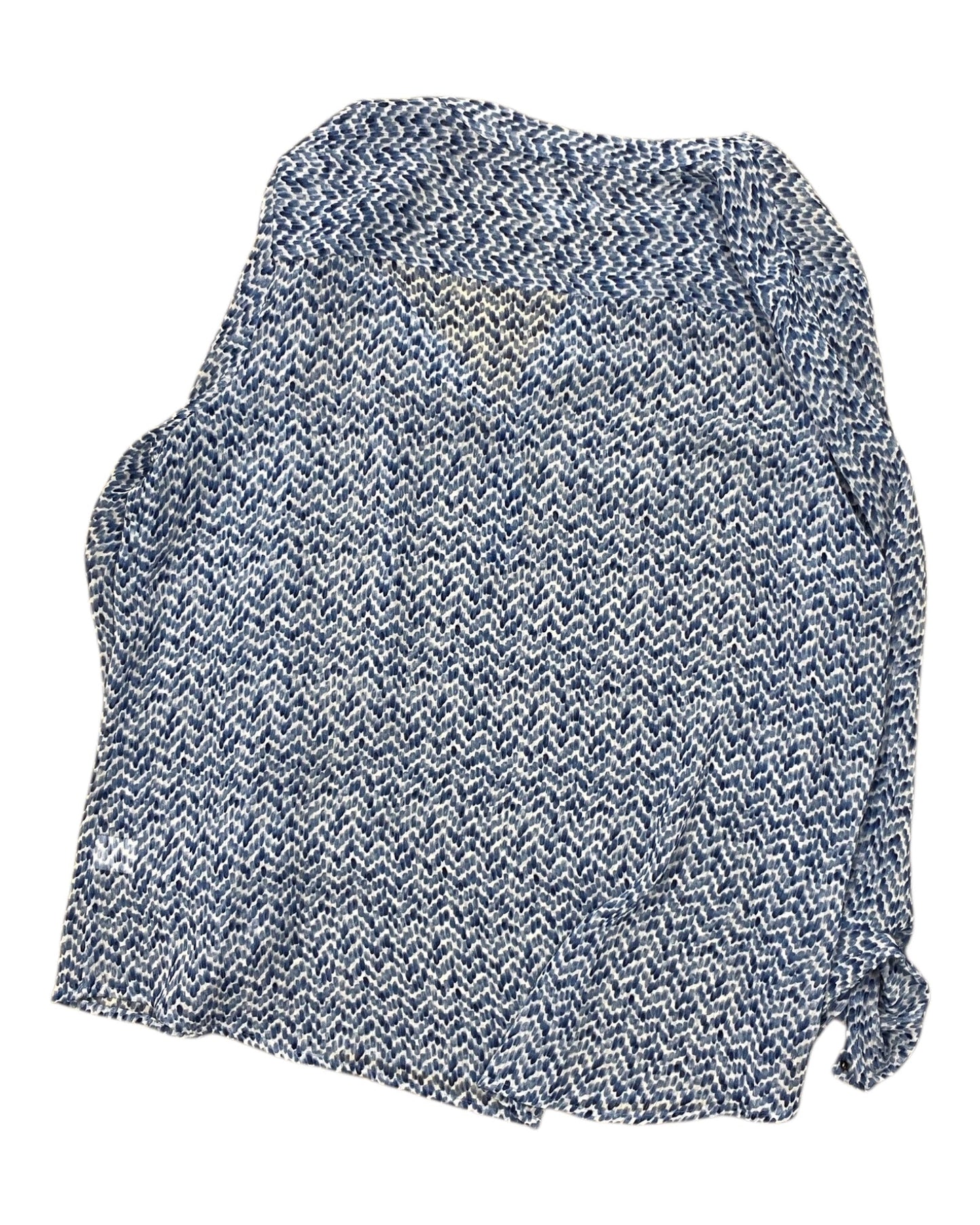 Top 3/4 Sleeve By Liz Claiborne In Blue, Size:1X