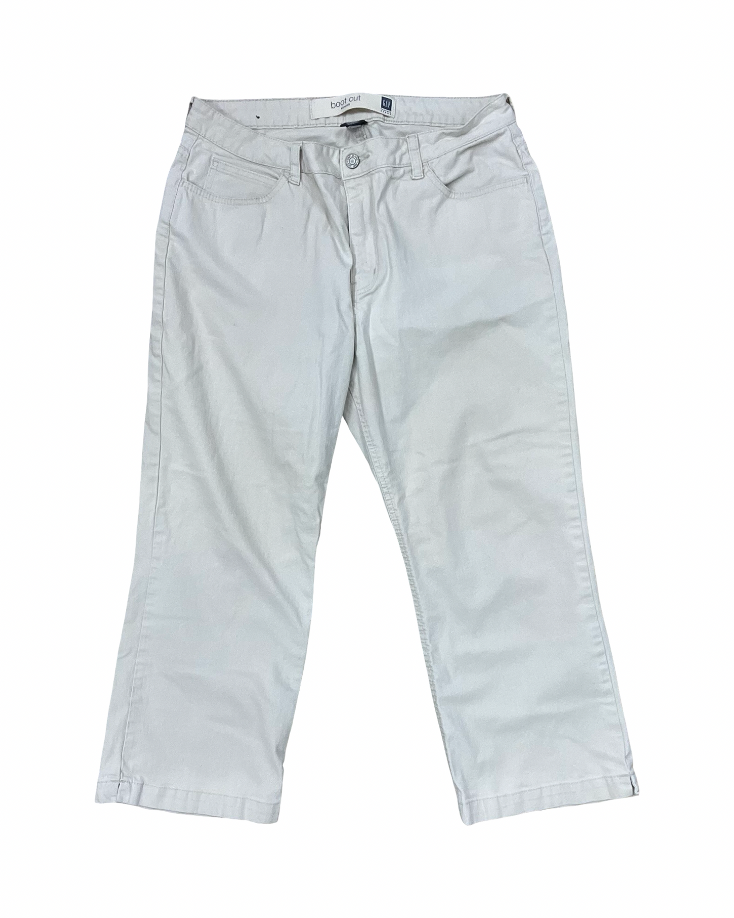 Jeans Boot Cut By Gap In Cream, Size:14
