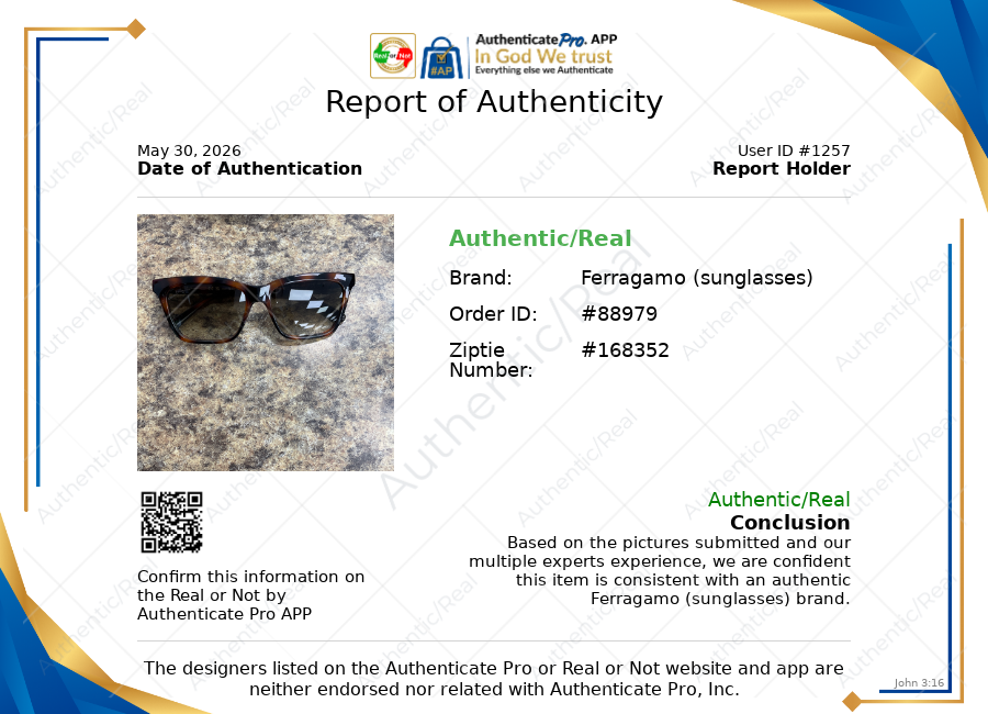 Sunglasses Luxury Designer By Ferragamo, Size:
