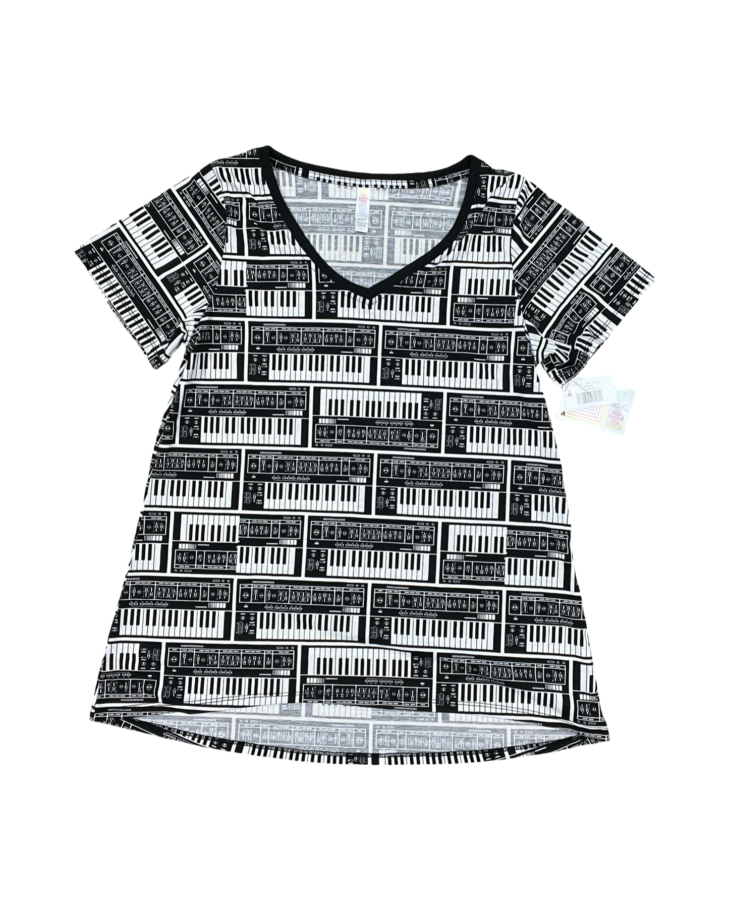 Top Ss By Lularoe In Black & White, Size:L