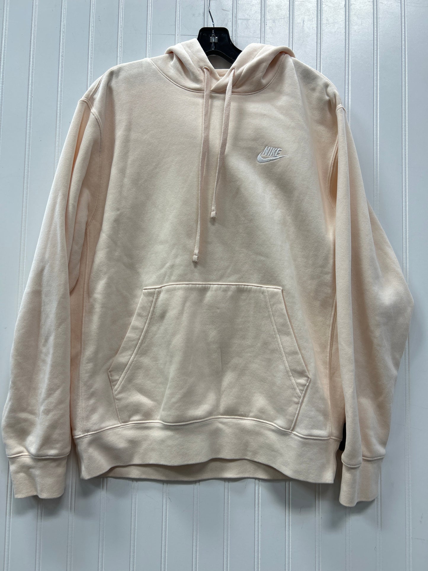Sweatshirt Hoodie By Nike Apparel In Cream, Size:M
